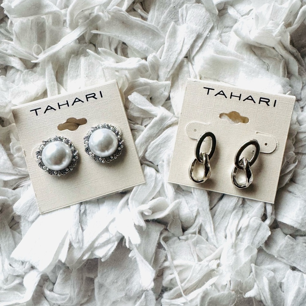 NWT Tahari Earrings Set of 2 Pairs